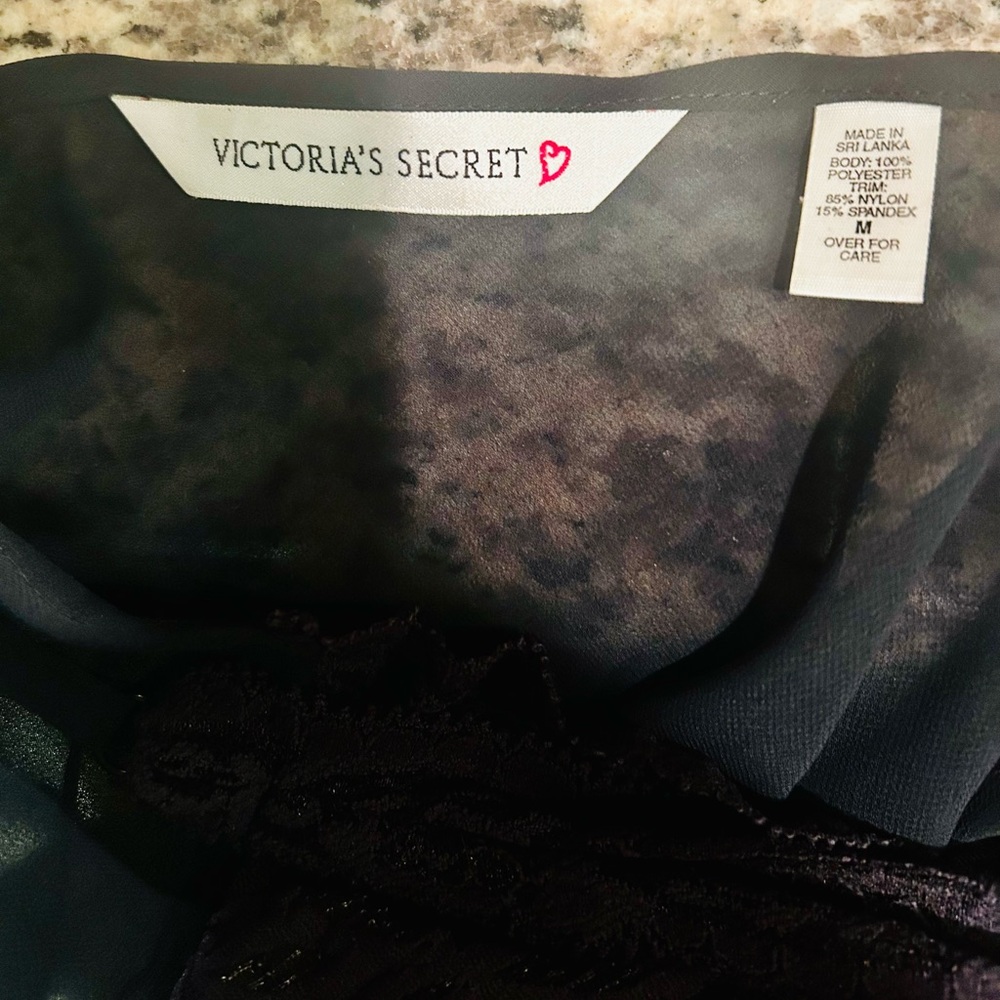 Elegant Black Lace Nightgown Victoria Secret